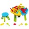 Trimate Toddler Sensory Sand and Water Table with chair | 3 in 1 Indoor & Outdoor Water and Sand Summer Beach Toys and Play Table for Kids | Backyard Sand and Water Table for 3-5 Year Old Boys and Girls